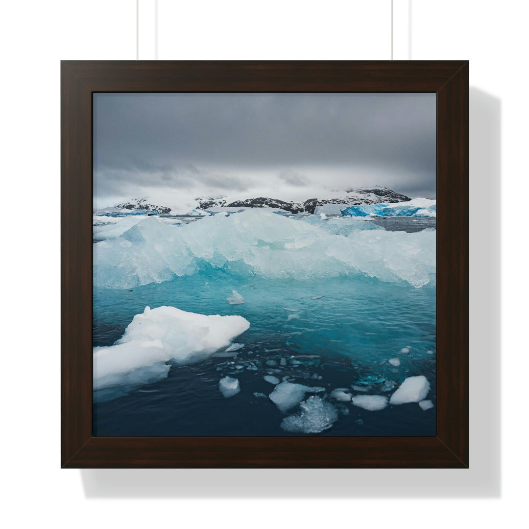 Floating Ice - Framed Print - Visiting This World