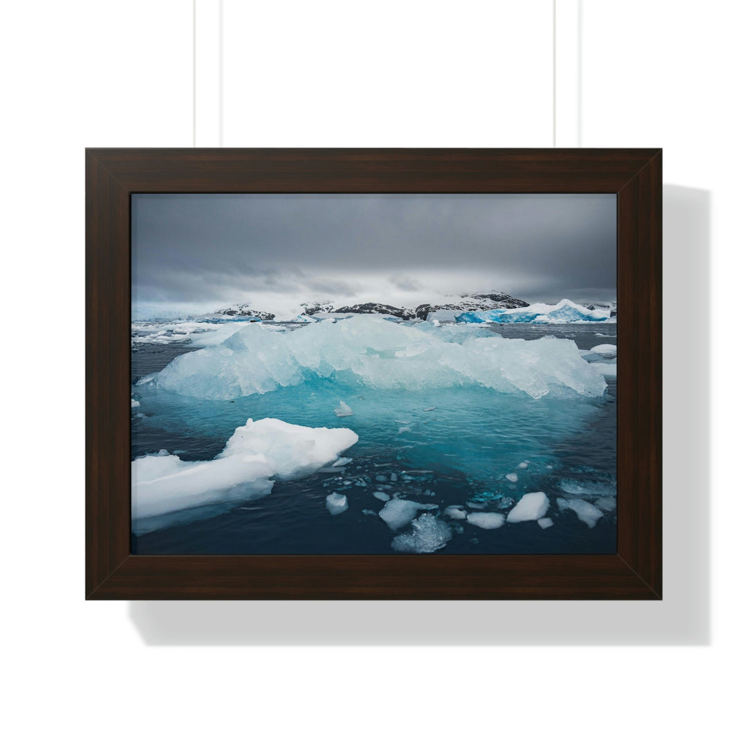 Floating Ice - Framed Print - Visiting This World