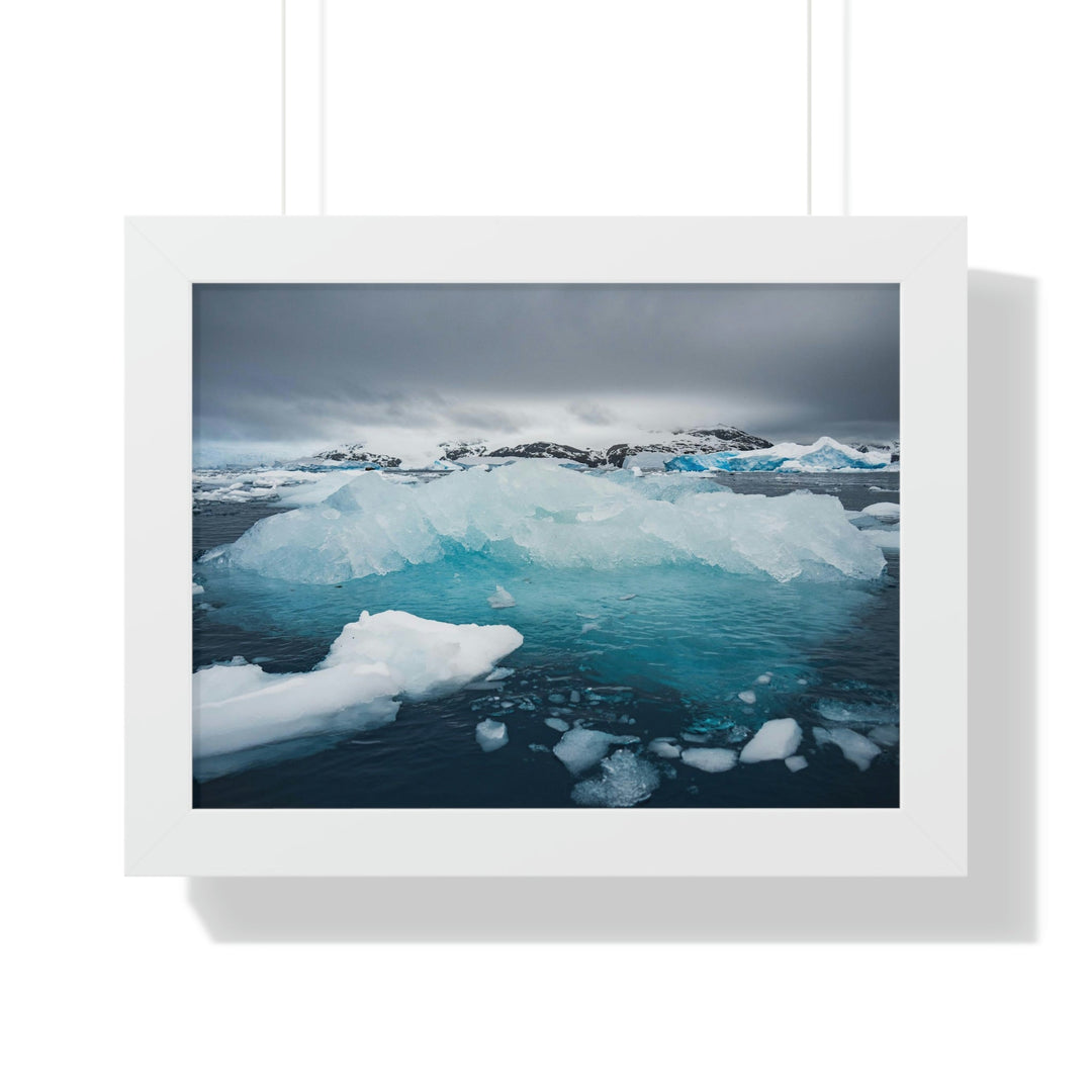 Floating Ice - Framed Print - Visiting This World