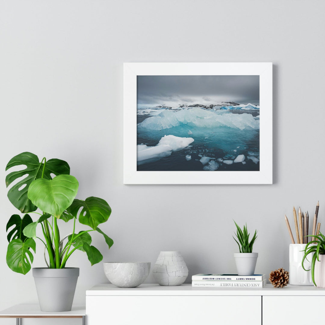 Floating Ice - Framed Print - Visiting This World