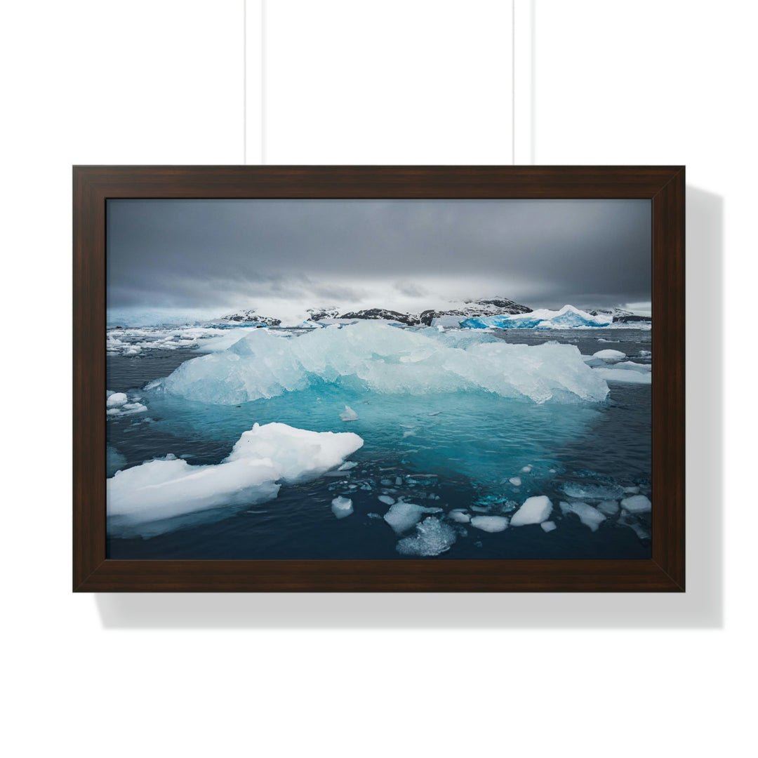 Floating Ice - Framed Print - Visiting This World