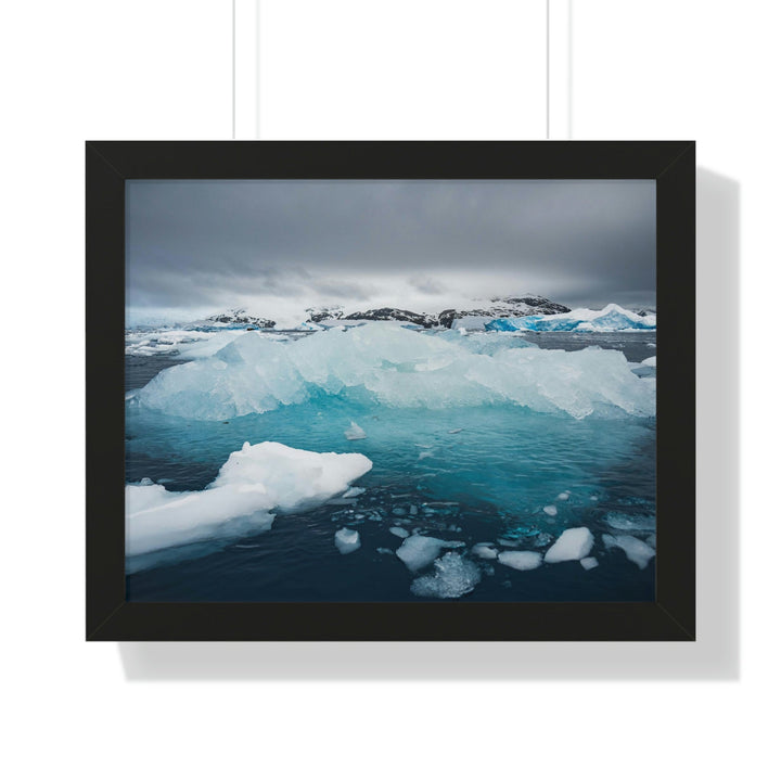 Floating Ice - Framed Print - Visiting This World