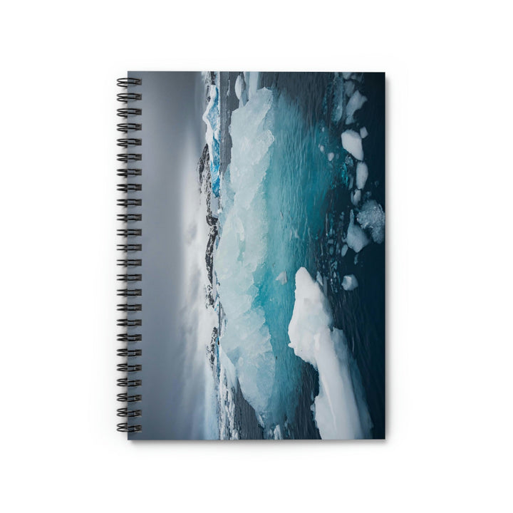 Floating Ice - Spiral Ruled Line Notebook - Visiting This World