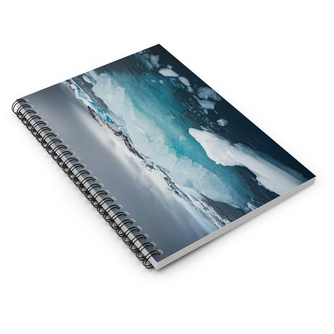 Floating Ice - Spiral Ruled Line Notebook - Visiting This World