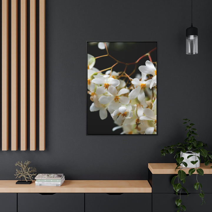 Floral Network - Canvas with Frame - Visiting This World