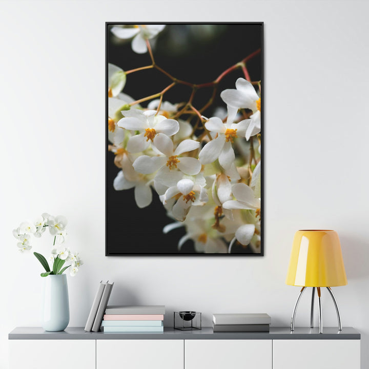 Floral Network - Canvas with Frame - Visiting This World