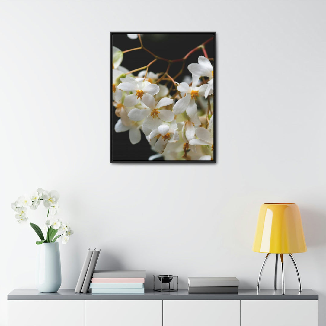 Floral Network - Canvas with Frame - Visiting This World