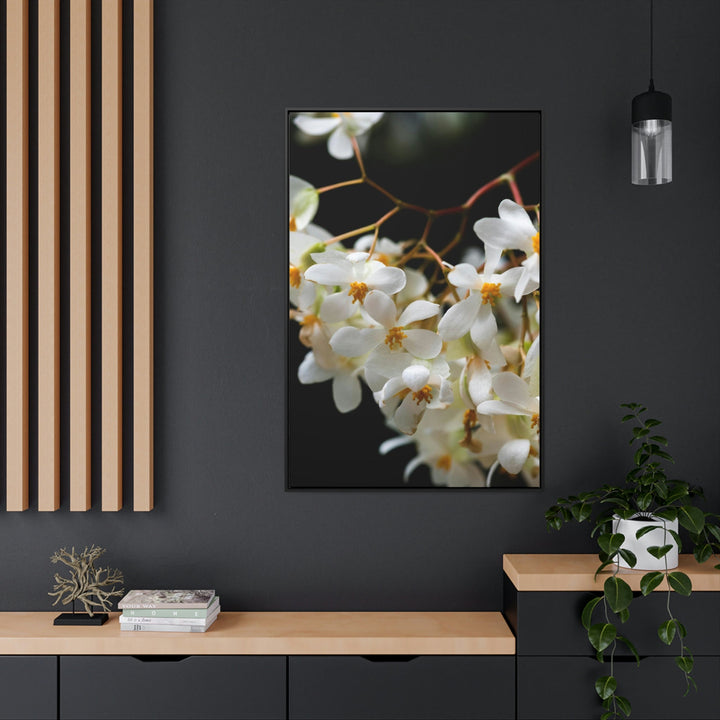 Floral Network - Canvas with Frame - Visiting This World