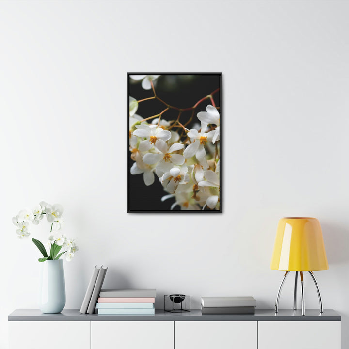 Floral Network - Canvas with Frame - Visiting This World