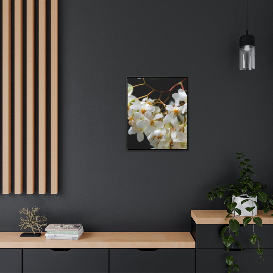 Floral Network - Canvas with Frame - Visiting This World