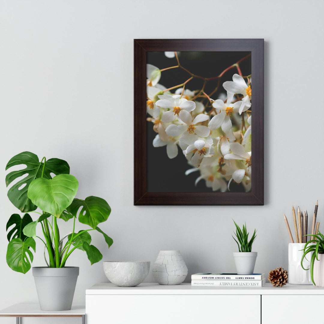 Floral Network - Framed Print - Visiting This World