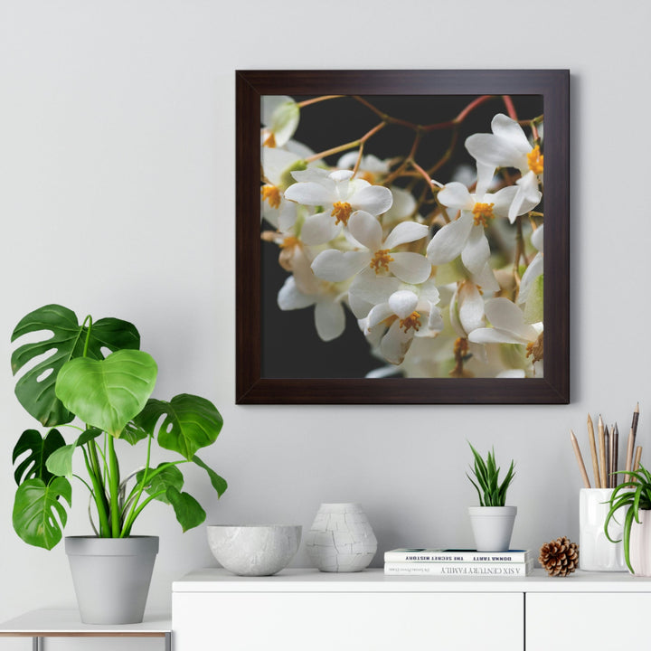 Floral Network - Framed Print - Visiting This World