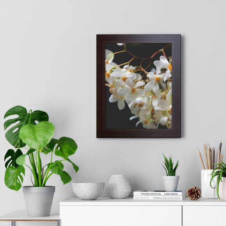 Floral Network - Framed Print - Visiting This World