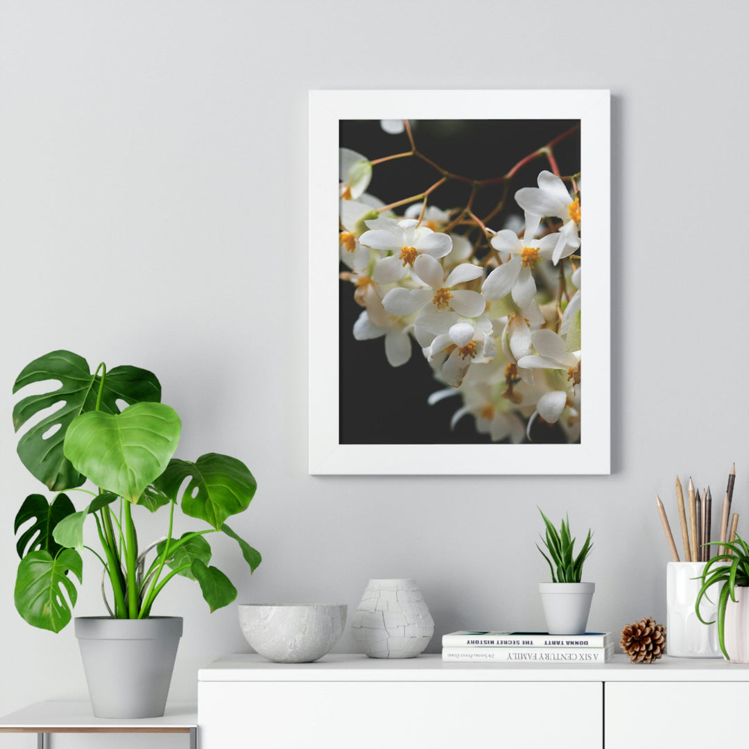 Floral Network - Framed Print - Visiting This World