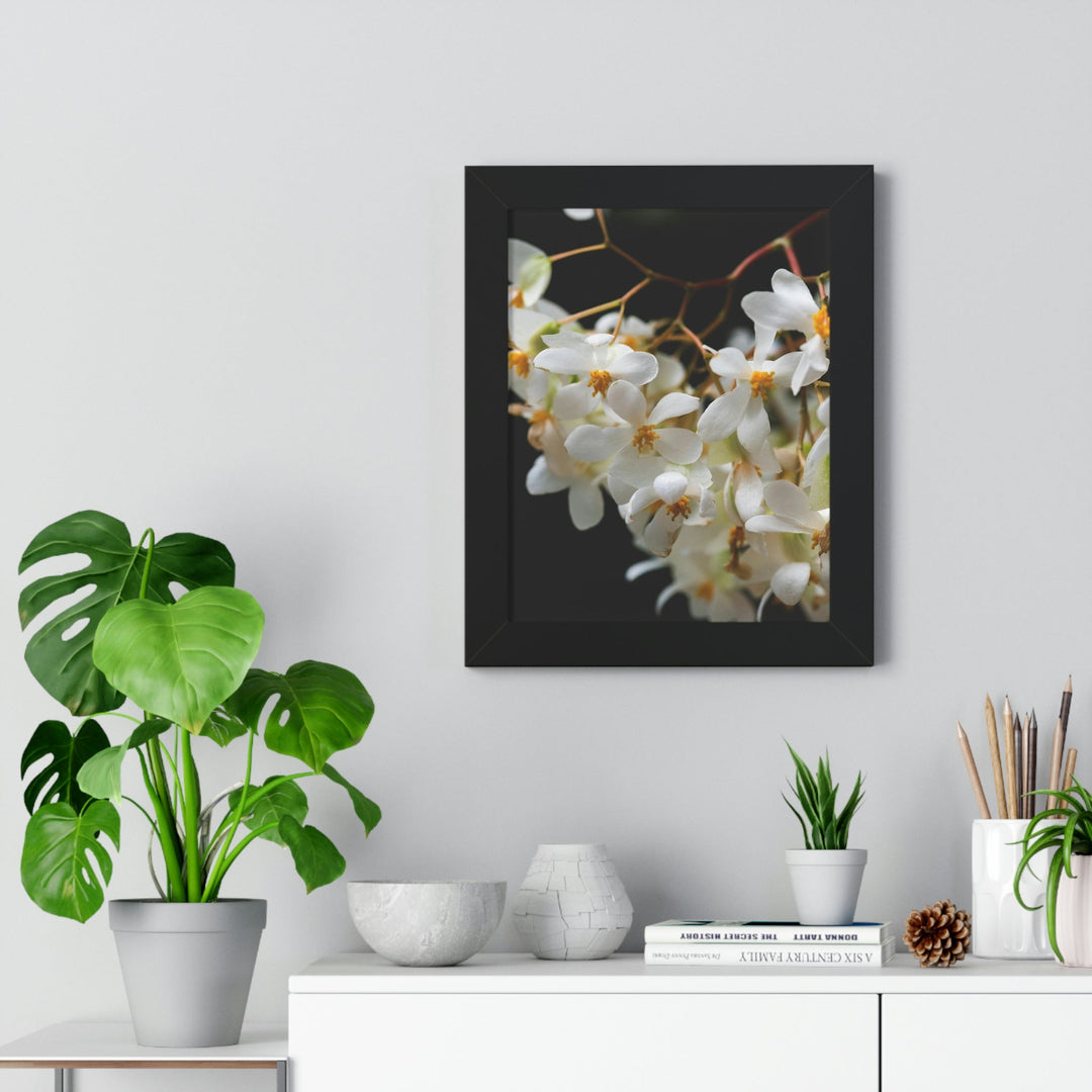 Floral Network - Framed Print - Visiting This World