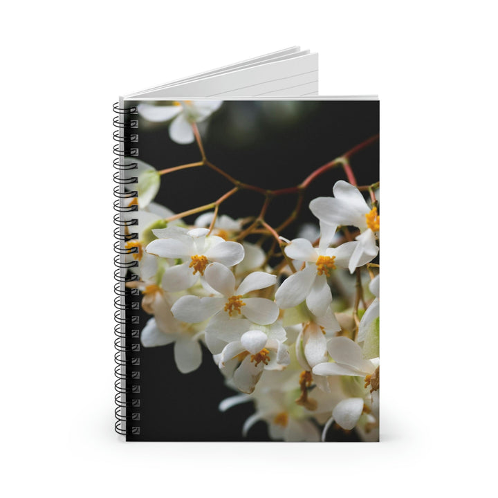 Floral Network - Spiral Ruled Line Notebook - Visiting This World