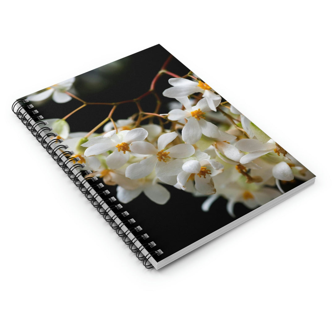 Floral Network - Spiral Ruled Line Notebook - Visiting This World