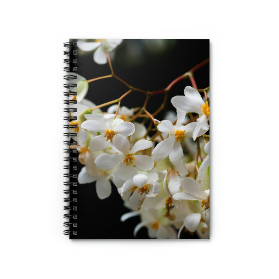 Floral Network - Spiral Ruled Line Notebook - Visiting This World