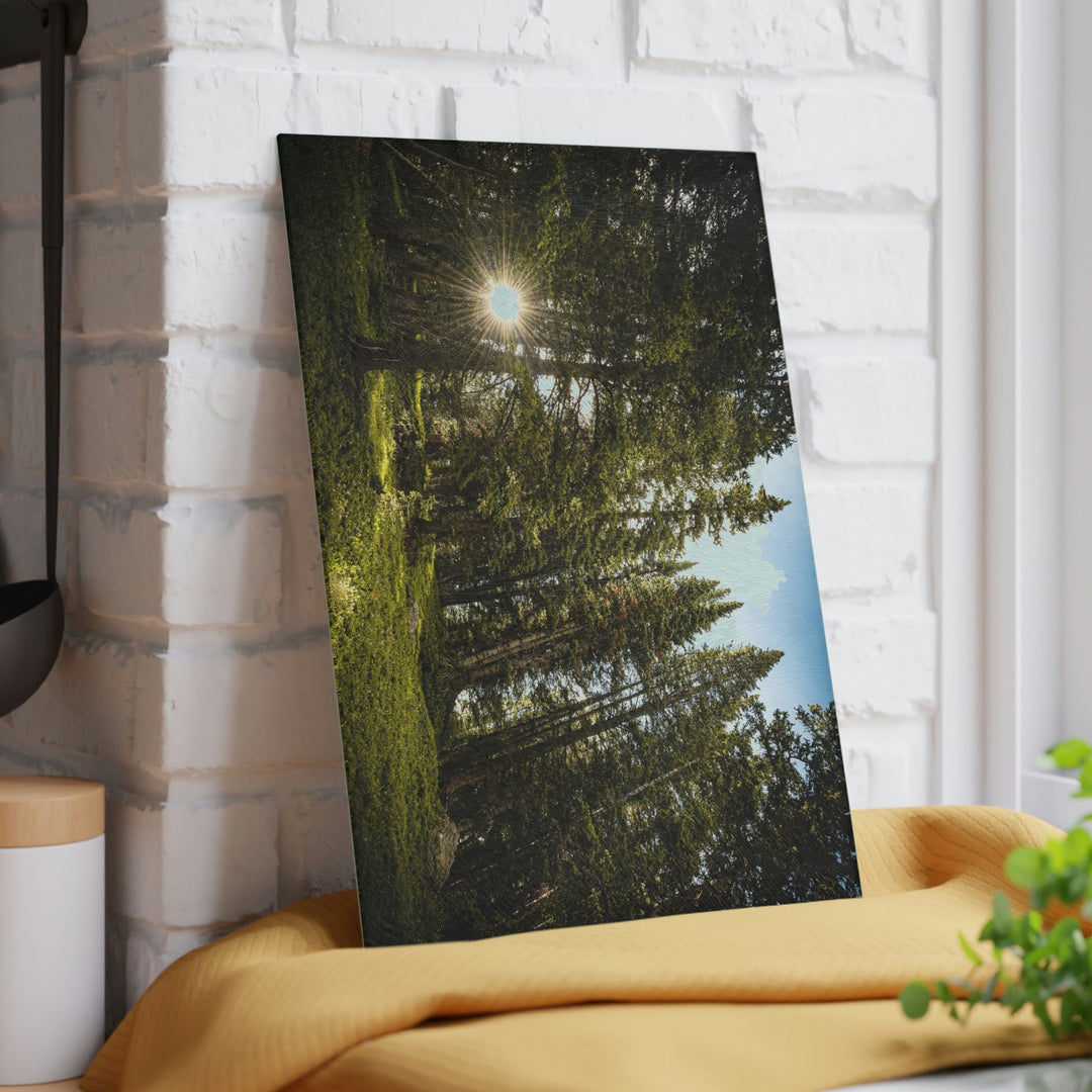 Forest Light - Glass Cutting Board - Visiting This World