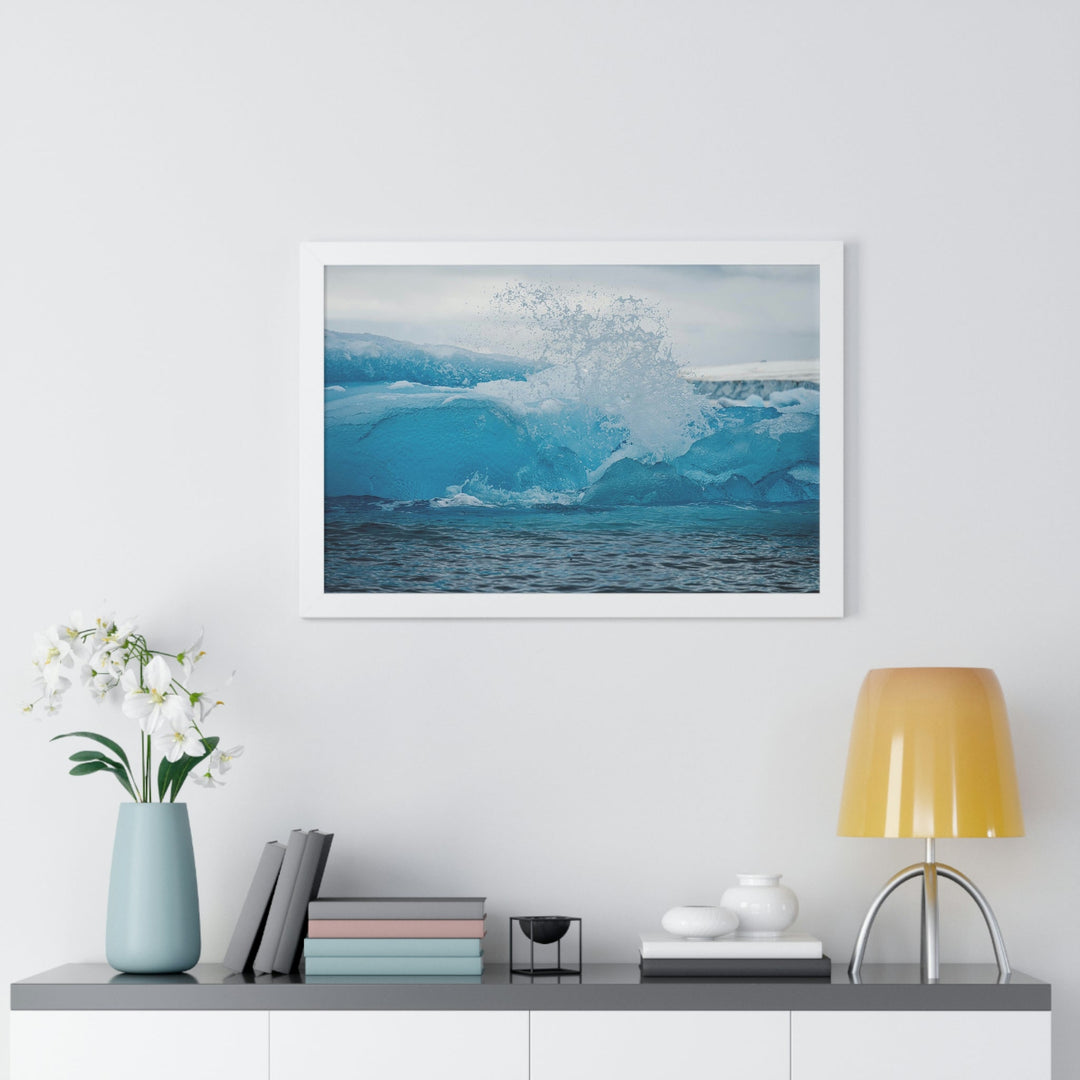 Freezing Splash - Framed Print - Visiting This World