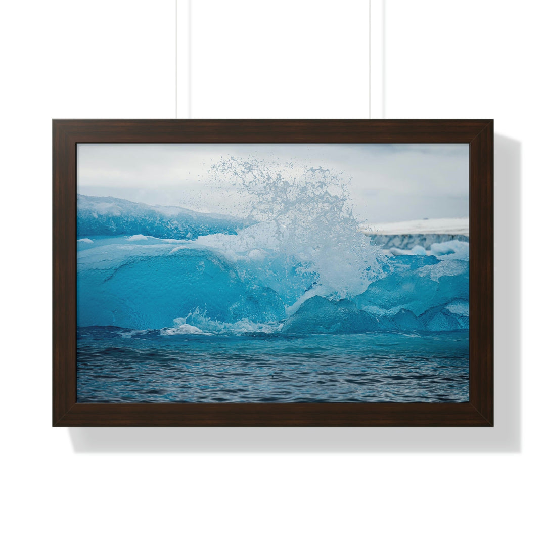 Freezing Splash - Framed Print - Visiting This World