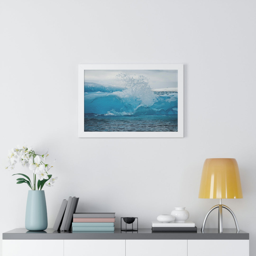 Freezing Splash - Framed Print - Visiting This World