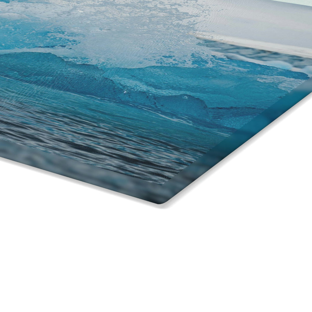 Freezing Splash - Glass Cutting Board - Visiting This World