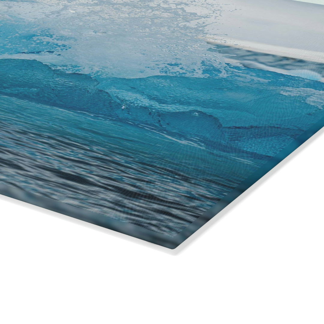 Freezing Splash - Glass Cutting Board - Visiting This World