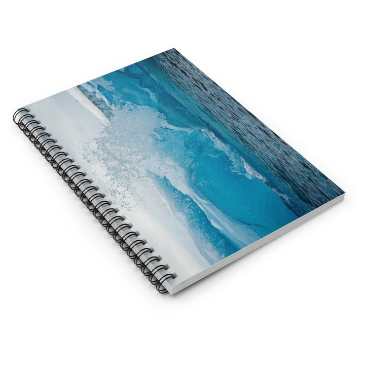 Freezing Splash - Spiral Ruled Line Notebook - Visiting This World