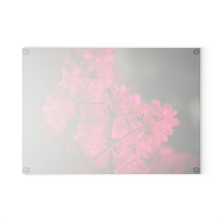 Full Bloom - Glass Cutting Board - Visiting This World