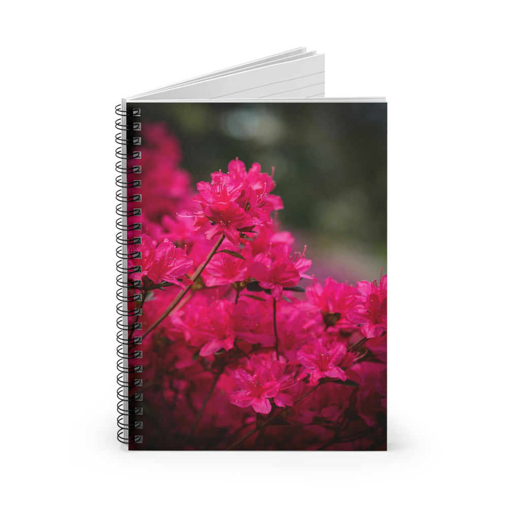 Full Bloom - Spiral Ruled Line Notebook - Visiting This World