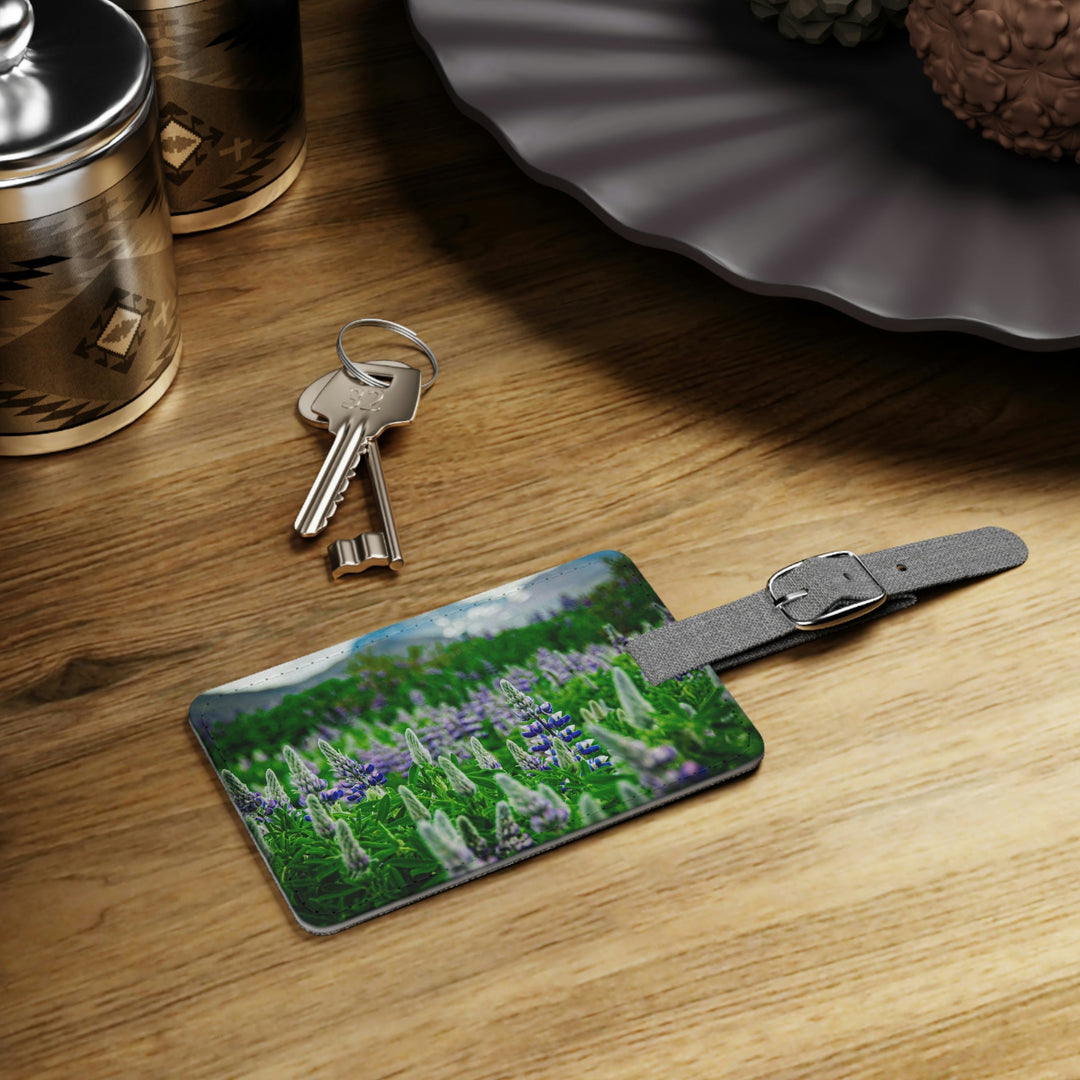 Glowing Lupin with Mountains - Luggage Tag - Visiting This World