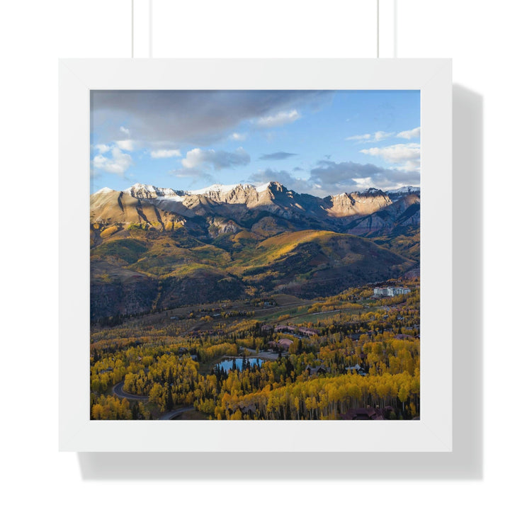 Glowing Mountainside - Framed Print - Visiting This World