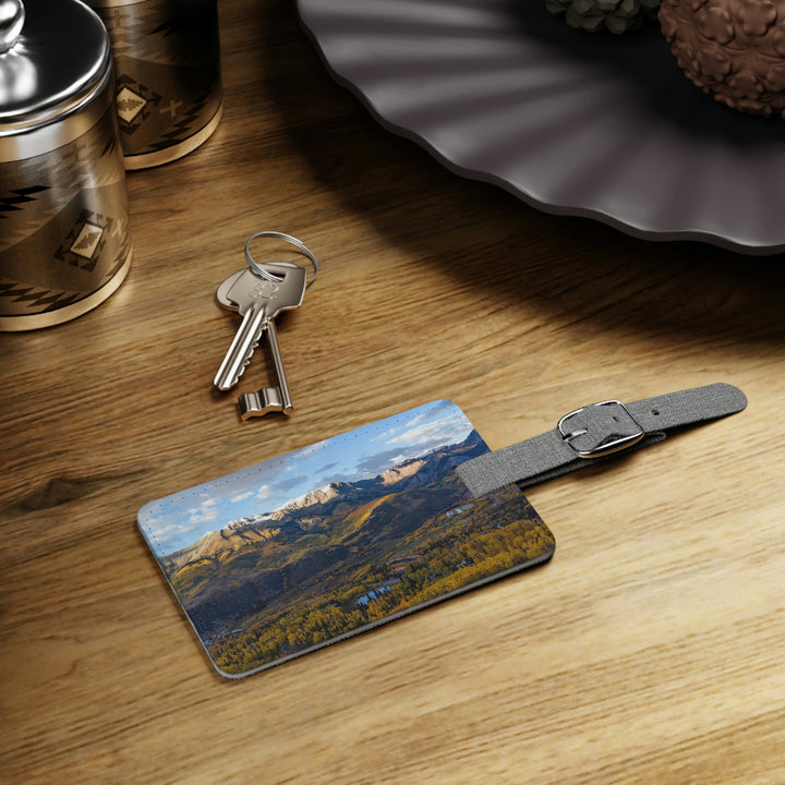 Glowing Mountainside - Luggage Tag - Visiting This World