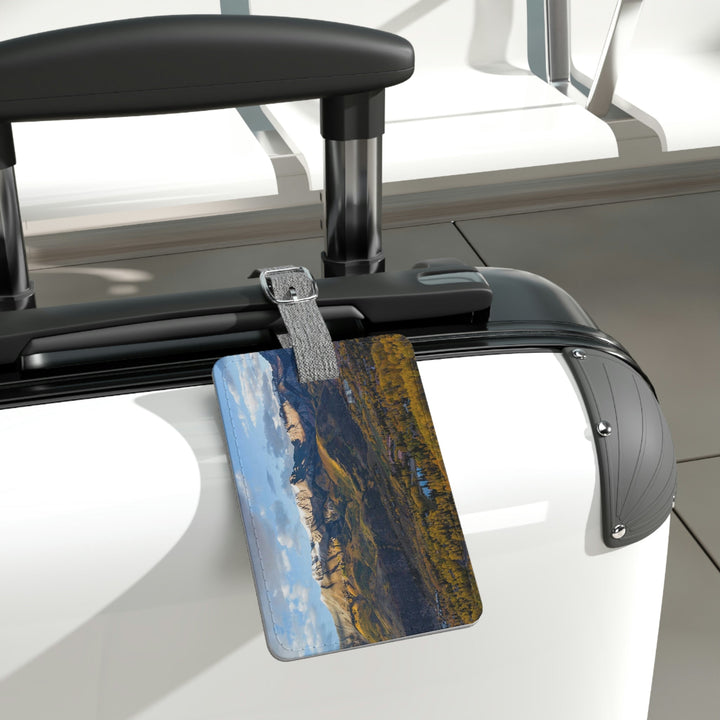 Glowing Mountainside - Luggage Tag - Visiting This World