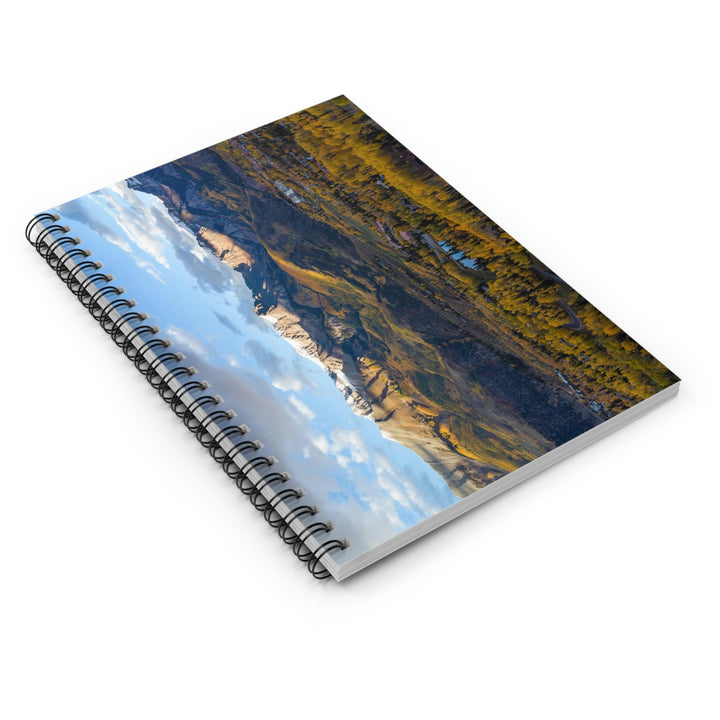 Glowing Mountainside - Spiral Ruled Line Notebook - Visiting This World