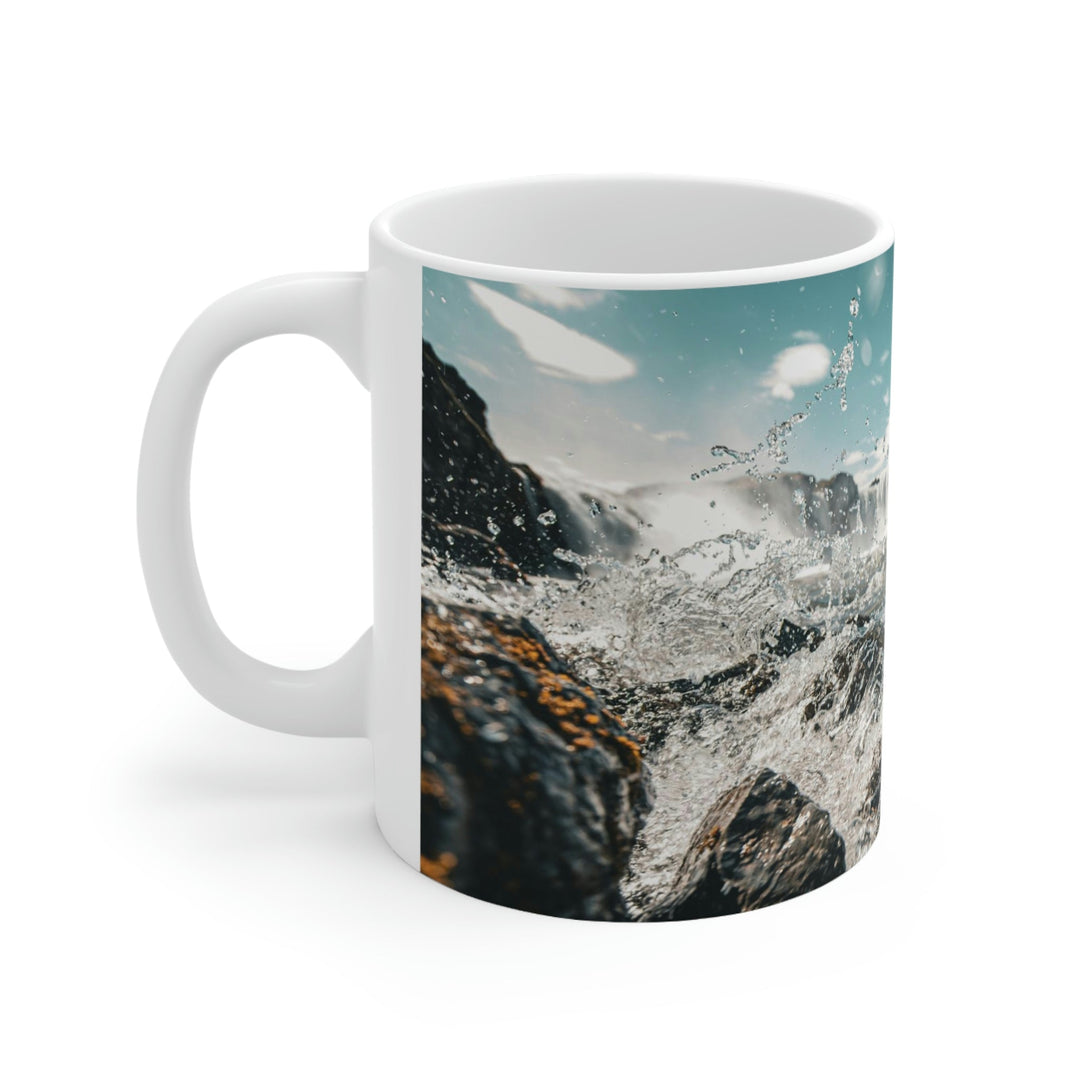 Goðafoss Splash - Ceramic Mug 11oz - Visiting This World