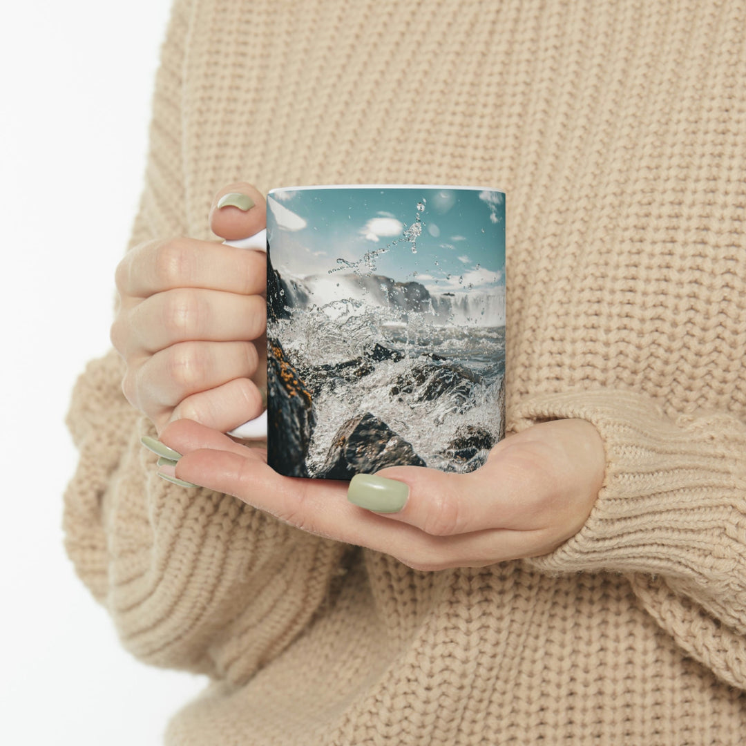 Goðafoss Splash - Ceramic Mug 11oz - Visiting This World