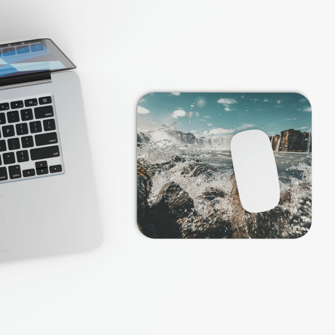 Goðafoss Splash - Mouse Pad (Rectangle) - Visiting This World