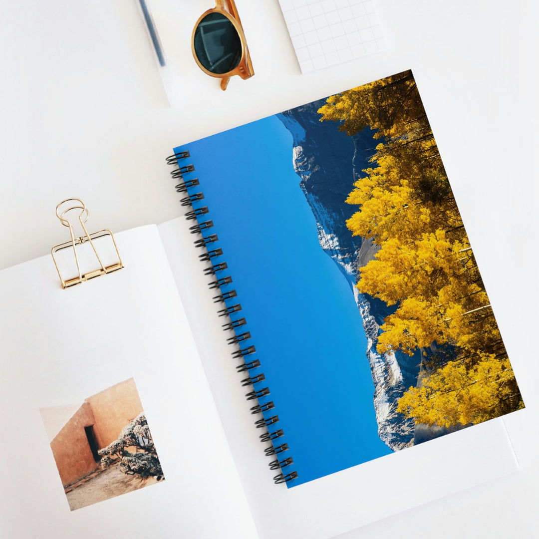 Golden Glow - Spiral Ruled Line Notebook - Visiting This World