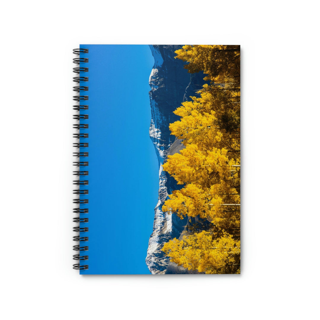 Golden Glow - Spiral Ruled Line Notebook - Visiting This World