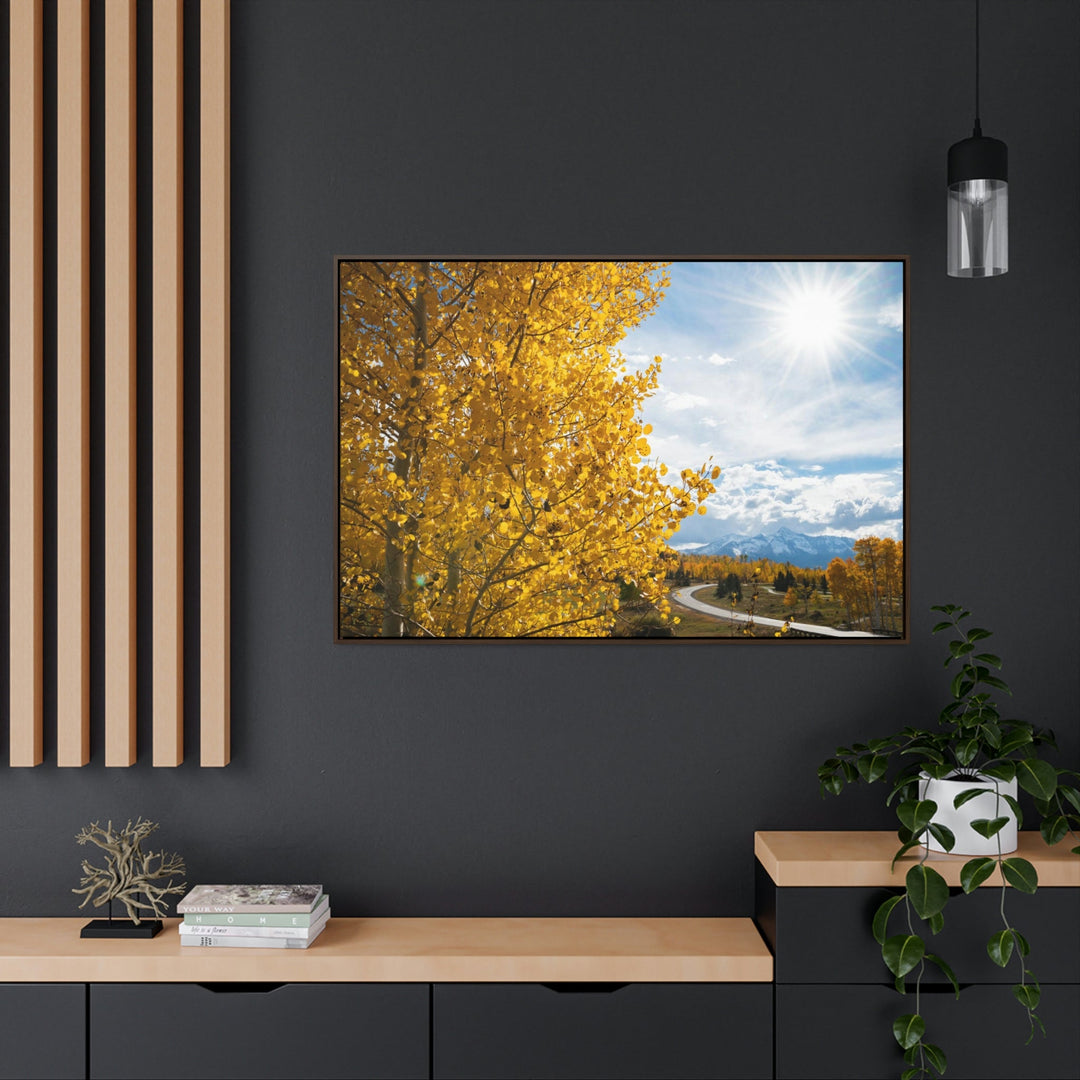 Golden Sunshine - Canvas with Frame - Visiting This World