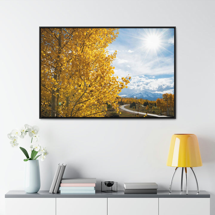 Golden Sunshine - Canvas with Frame - Visiting This World