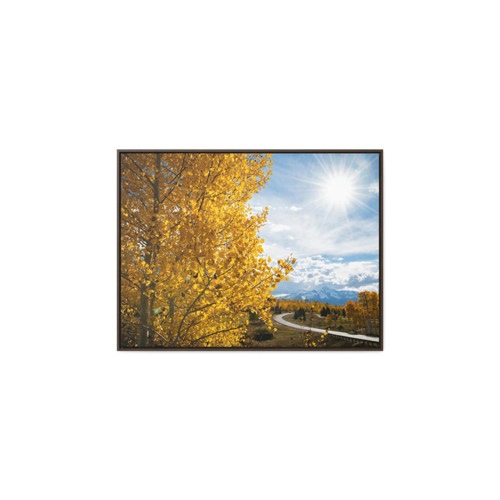 Golden Sunshine - Canvas with Frame - Visiting This World