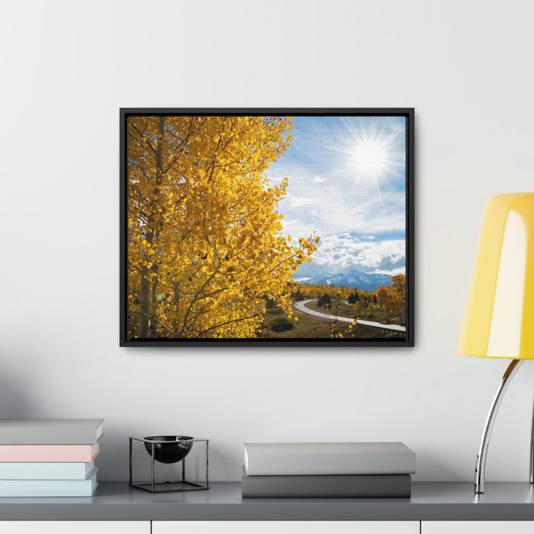 Golden Sunshine - Canvas with Frame - Visiting This World