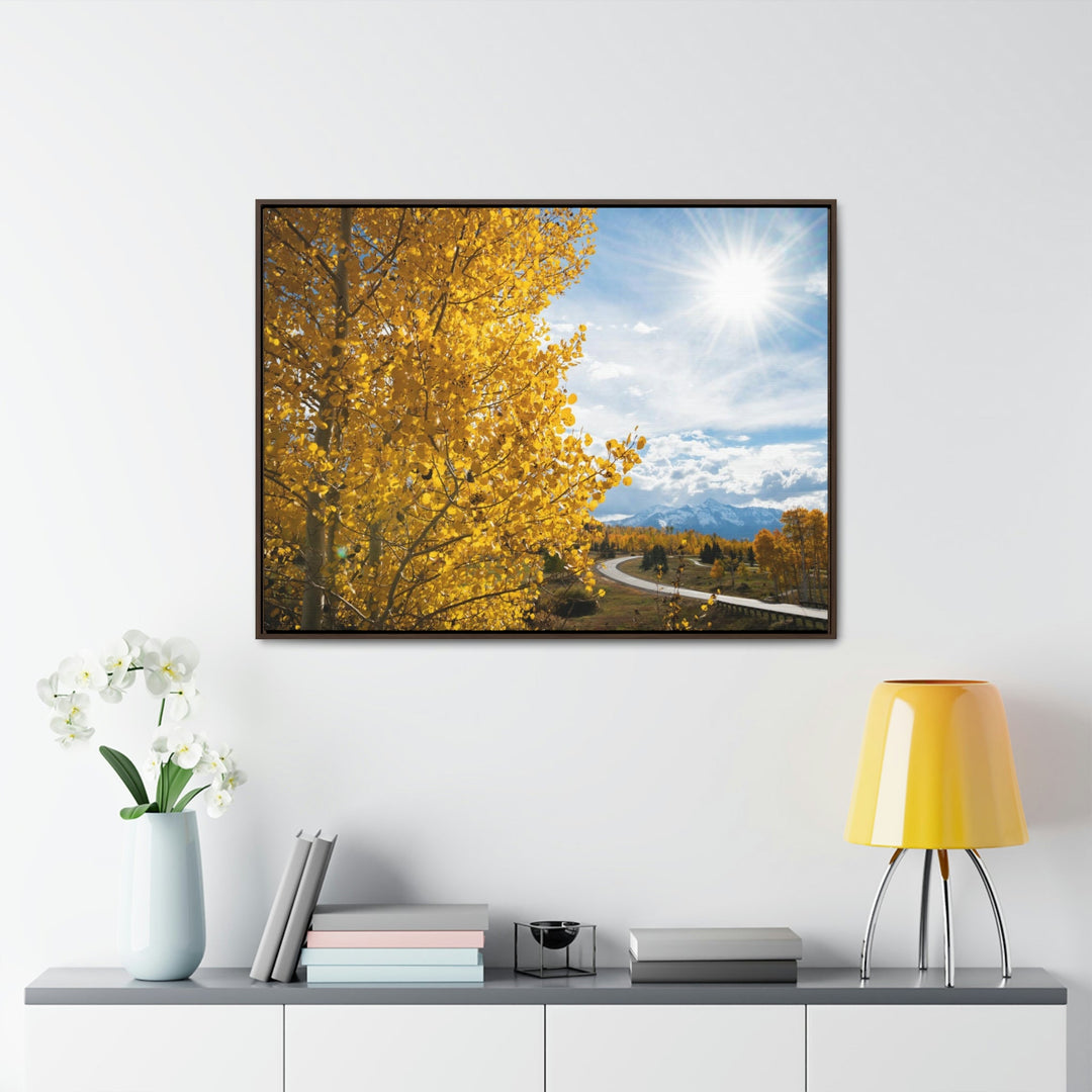 Golden Sunshine - Canvas with Frame - Visiting This World