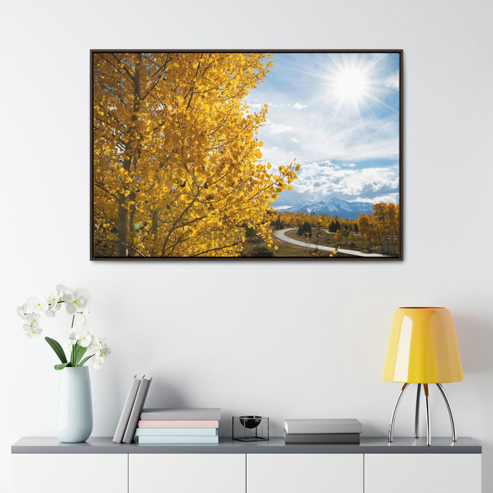 Golden Sunshine - Canvas with Frame - Visiting This World