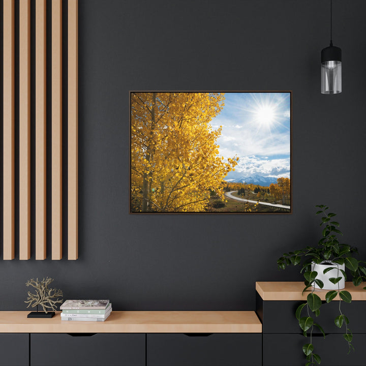 Golden Sunshine - Canvas with Frame - Visiting This World