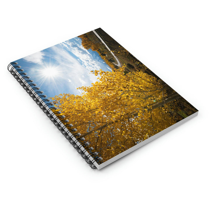 Golden Sunshine - Spiral Ruled Line Notebook - Visiting This World