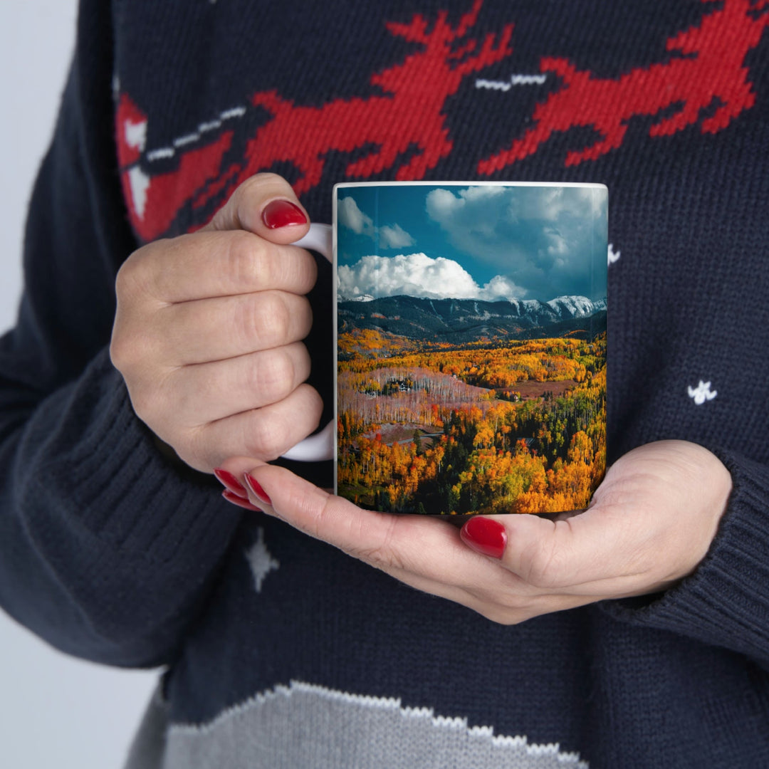 Golds of Autumn - Ceramic Mug 11oz - Visiting This World